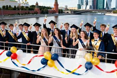 Premium Последний звонок 2026 на теплоходе Легенда, Ужин, Ведущий выпускной 2025 на теплоходе Легенда