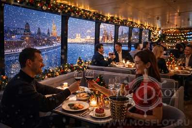 Вечерняя прогулка на электроходе Стрельна от Китай-города до Киевского вокзал Вечерняя прогулка на электроходе "Стрельна"